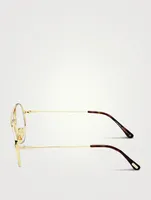 Aviator Optical Glasses With Blue Block Lenses