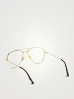 Aviator Optical Glasses With Blue Block Lenses