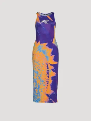 Jersey Maxi Tank Dress Sunflower Print