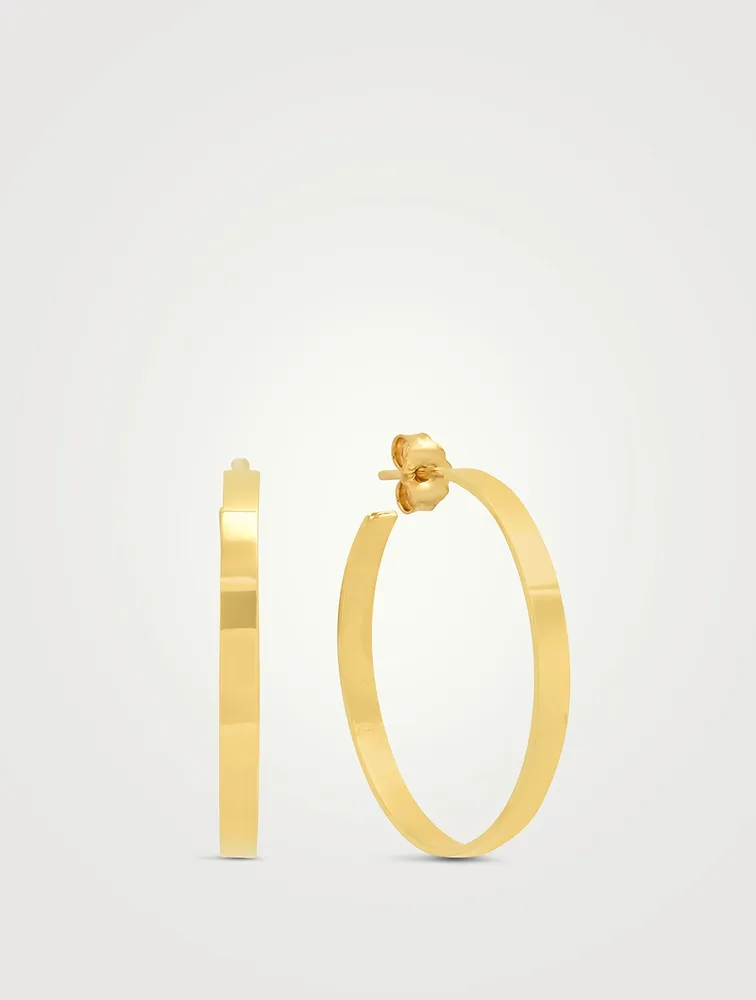 Small Ellen 18K Gold Hoop Earrings