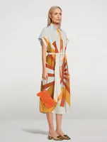 The Neeson Tassel Woven Leather Clutch