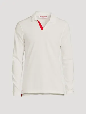 Felix Cotton Long-Sleeve Polo Shirt