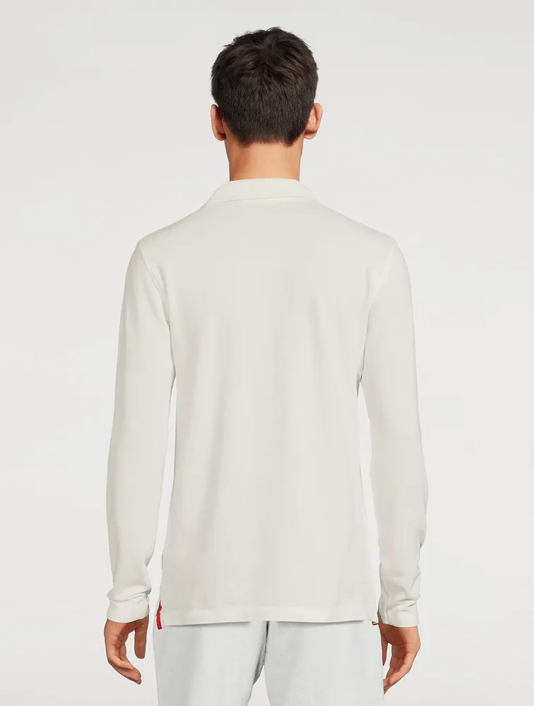 Felix Cotton Long-Sleeve Polo Shirt