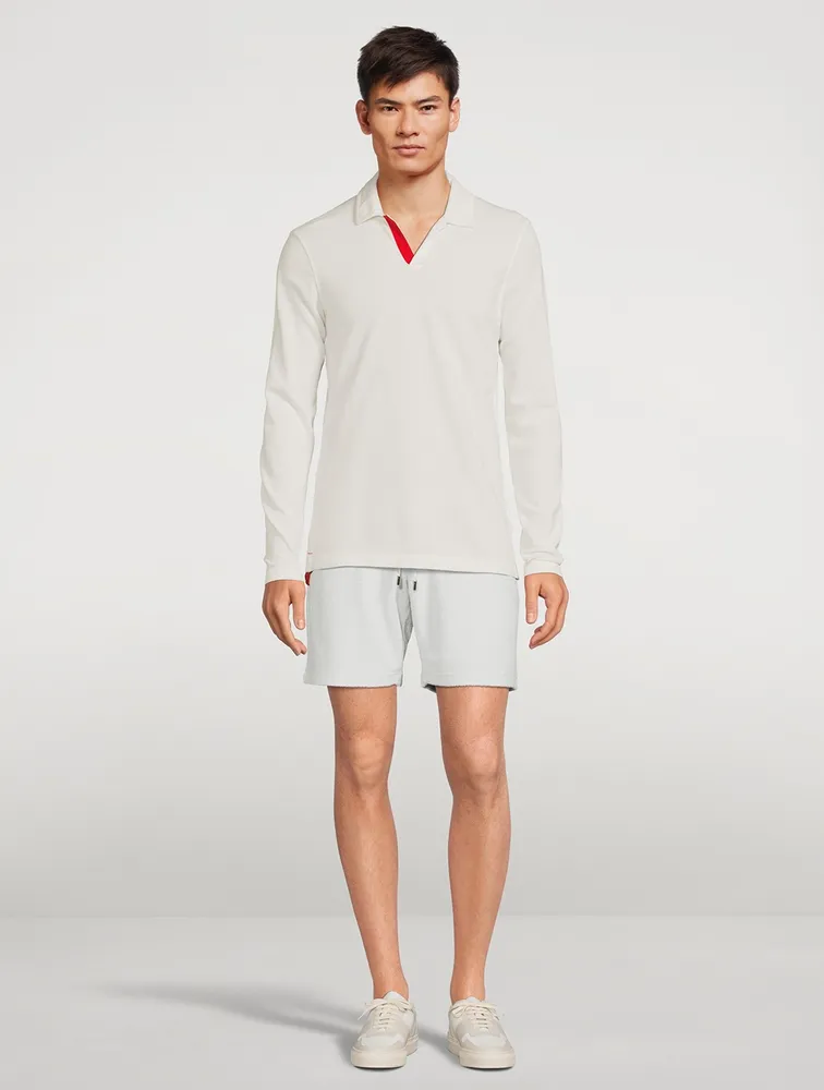 Felix Cotton Long-Sleeve Polo Shirt