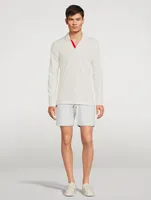 Felix Cotton Long-Sleeve Polo Shirt