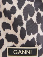 Festival Recycled Tech Fabric Crossbody Bag In Leopard Print