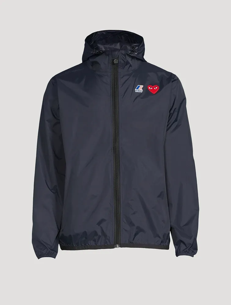 K-Way Nylon Zip Jacket With Hood