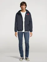 K-Way Nylon Zip Jacket With Hood