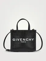 Mini G Tote Embossed Coated Canvas Bag