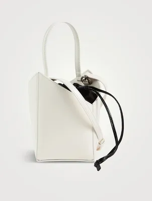 Mini Cut Out Leather Bucket Bag