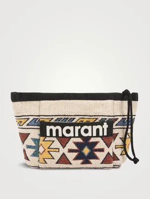 Powden Pouch In Ikat Print