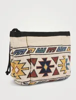 Powden Pouch In Ikat Print
