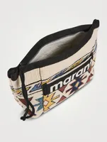 Powden Pouch In Ikat Print