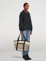 Darwen Tote Bag In Ikat Print