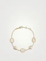 Serpent Bohème Five Motif Bracelet With Mother-Of-Pearl And Diamonds