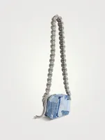 Crystal Cobra Patchwork Denim Camera Bag