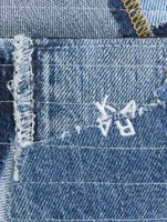 Crystal Cobra Patchwork Denim Camera Bag