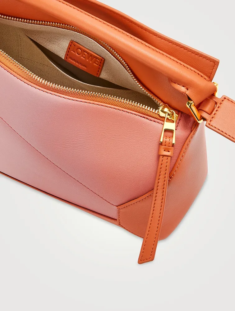 Loewe + Paula's Ibiza Pochette Small Appliquéd Leather-trimmed