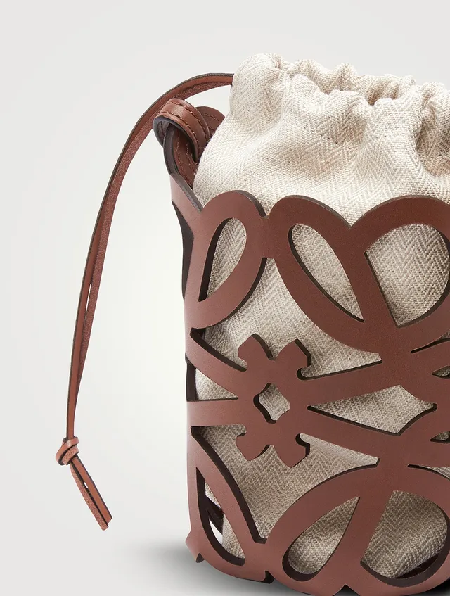 Loewe – Paula's Ibiza Pochette Anagram Basket Bag Natural/Tan