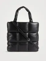 Assante Puffer Leather Tote Bag