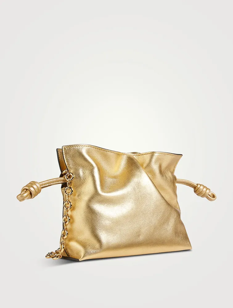 Mini Flamenco Metallic Leather Clutch