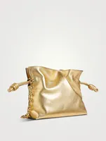 Mini Flamenco Metallic Leather Clutch