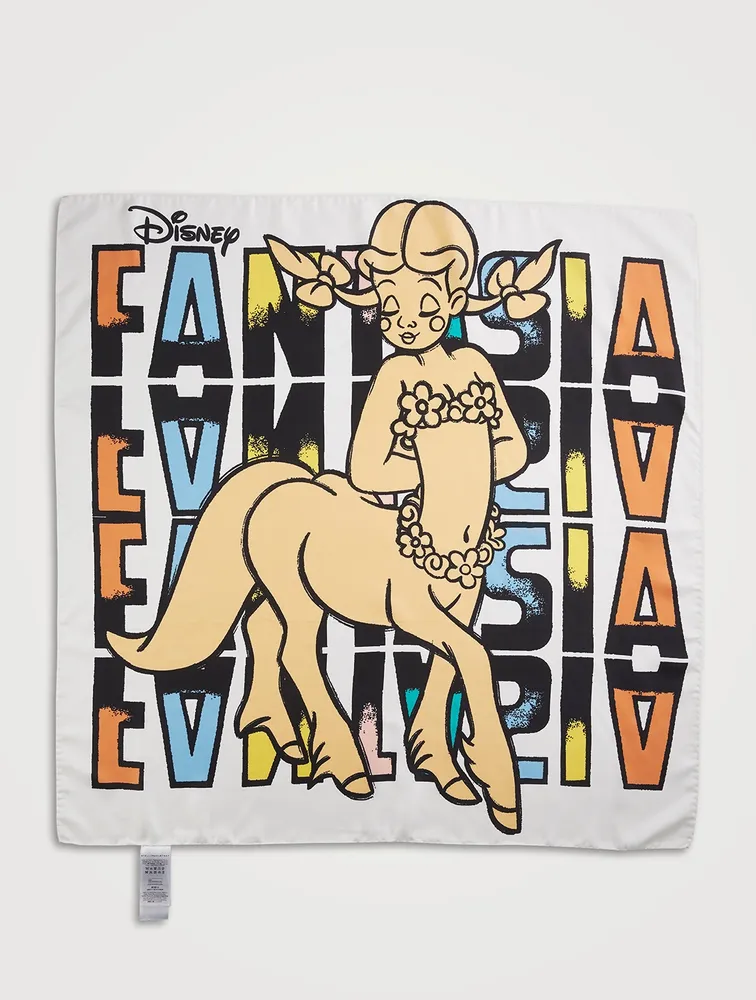 Stella McCartney x Disney Fantasia Pegasus Print Silk Scarf