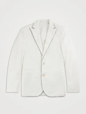 Edgar Tailored Jacket With Stripe Piping