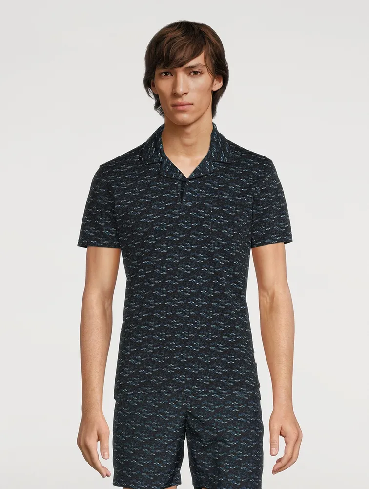 Donald X Tailored Polo Shirt Torus Print