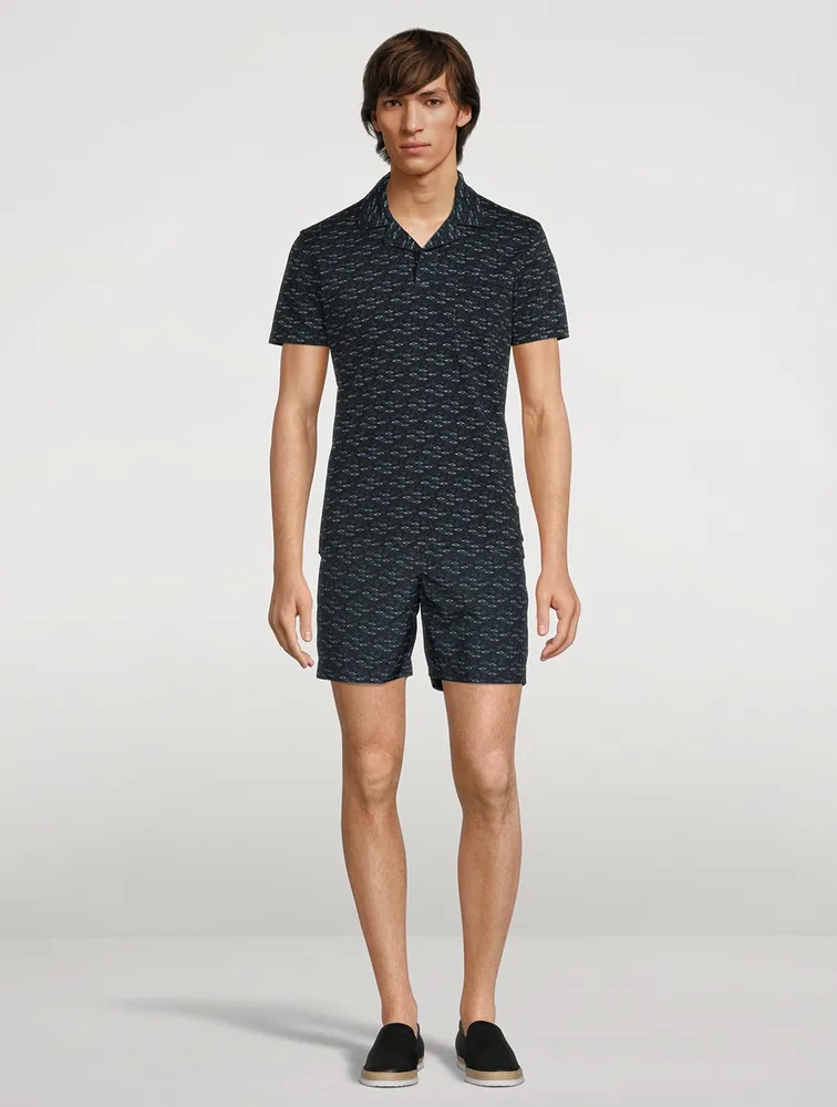 Donald X Tailored Polo Shirt Torus Print