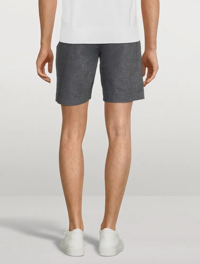 Harrop Linen-Blend Tailored Shorts