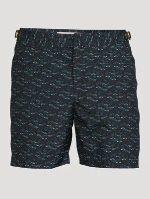 Bulldog X Mid-Length Swim Shorts Torus Print