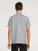 Hibbert Linen and Cotton Striped Shirt