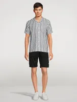 Hibbert Linen and Cotton Striped Shirt