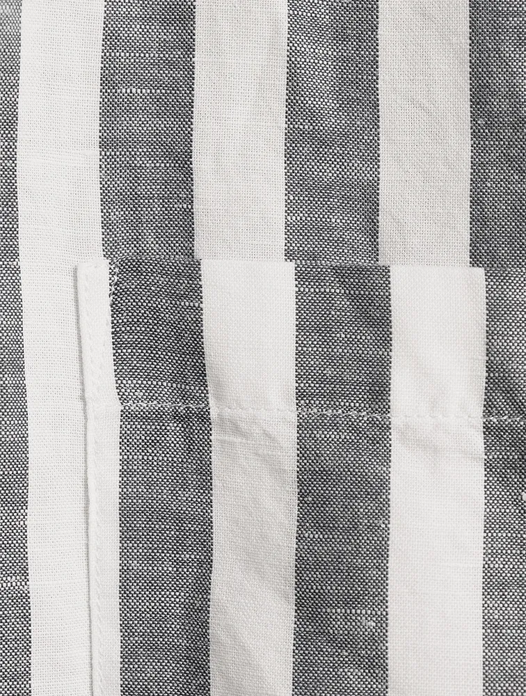 Hibbert Linen and Cotton Striped Shirt