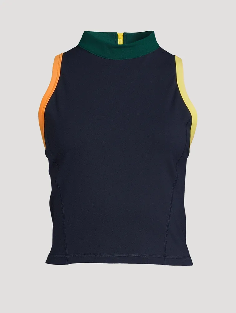 Power Zip-Back Tank Top