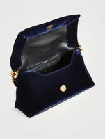 Mini Label Velvet Chain Bag