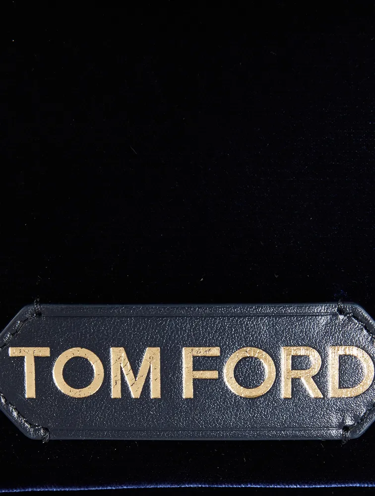 Tom Ford Black Mini Label Chain Bag