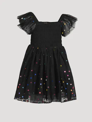 Dotted Tulle Dress