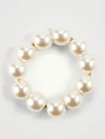 Henley Faux Pearl Ponytail Wrap