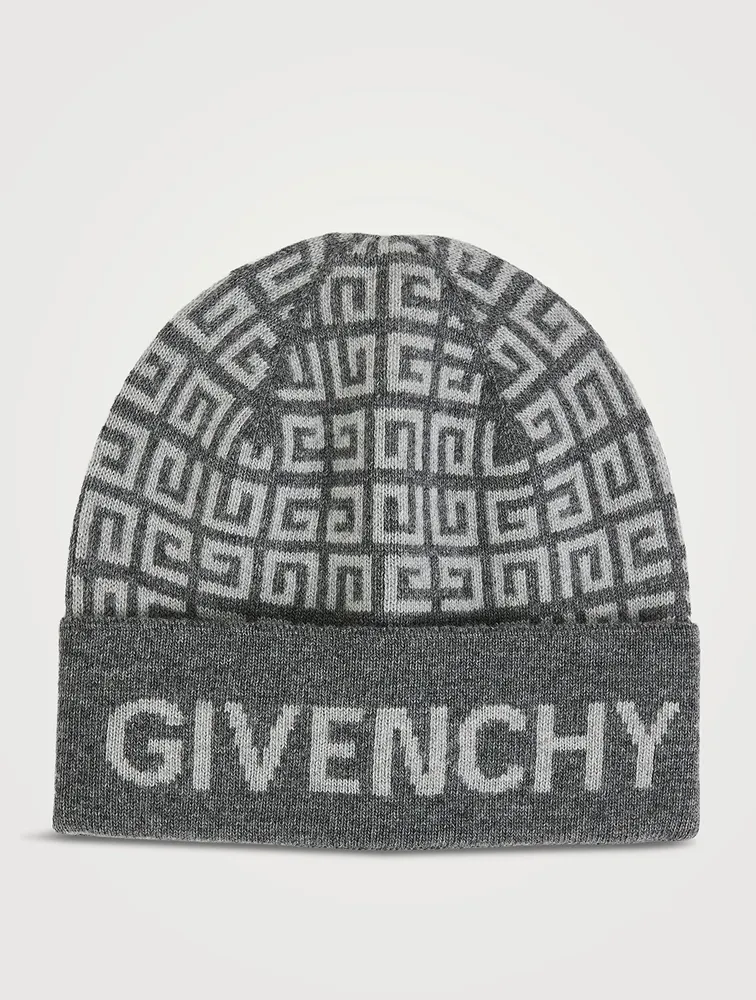 Wool Cashmere Logo Toque