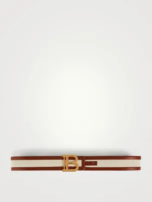 B-Belt Canvas And Leather Belt