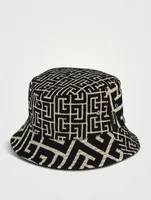 Jacquard Monogram Bucket Hat