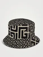 Jacquard Monogram Bucket Hat