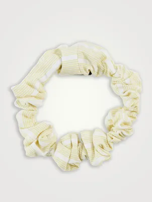 Seersucker Stripe Bubble Scrunchie