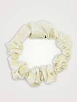 Seersucker Stripe Bubble Scrunchie