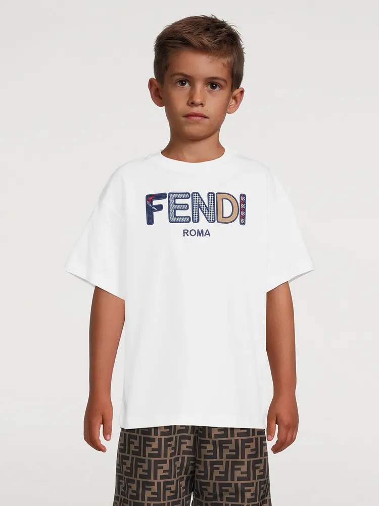 Kids Cotton Text T-Shirt