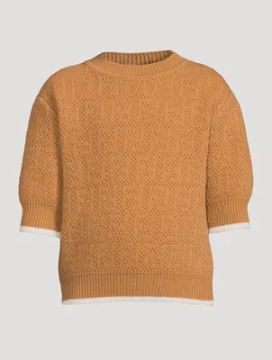 Kids FF Wool Short-Sleeve Sweater