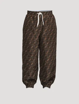 Kids Reversible Sweatpants With FF Print