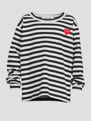Long-Sleeve T-Shirt Striped Print